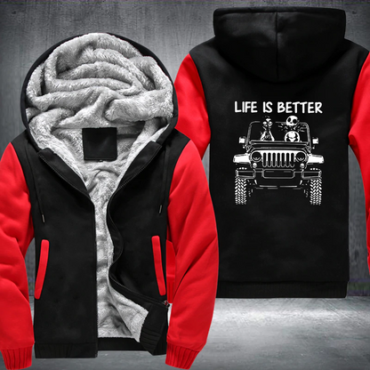 In A 4x4 Fleece Jacket