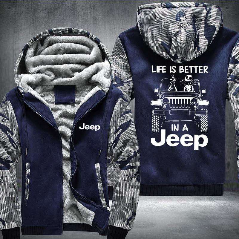 In A 4 x 4 Fleece Jacket