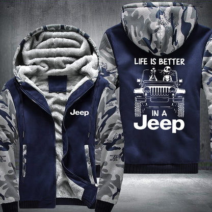 In A 4 x 4 Fleece Jacket