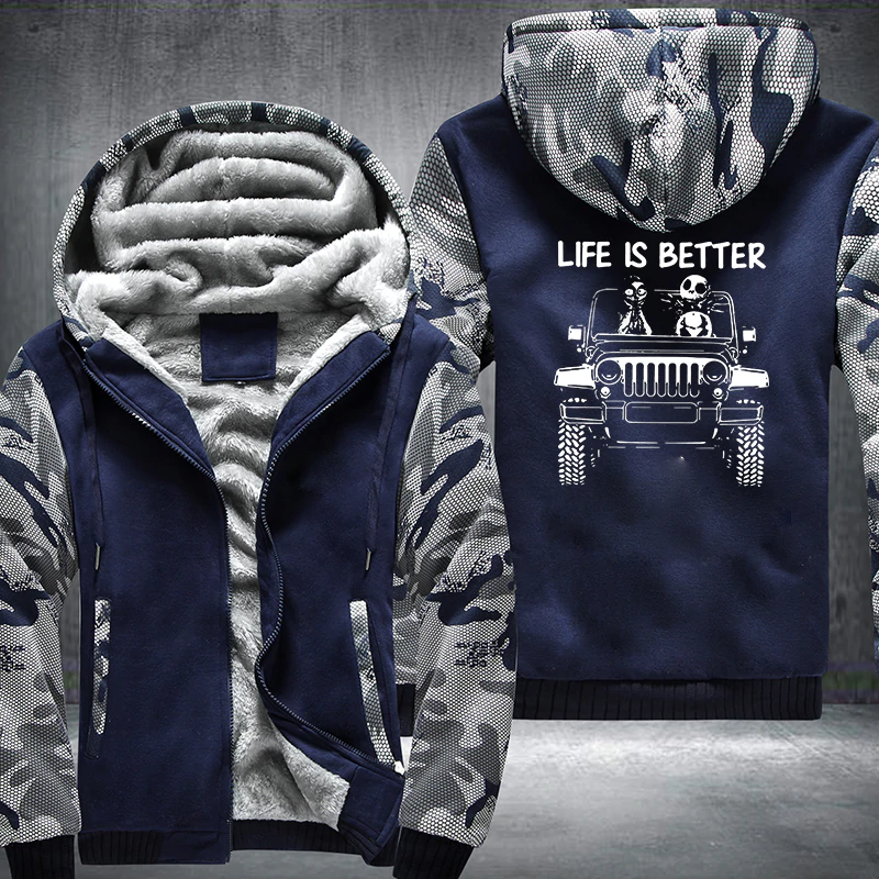 In A 4x4 Fleece Jacket