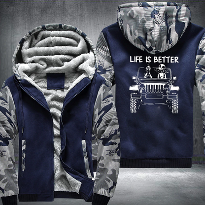 In A 4x4 Fleece Jacket