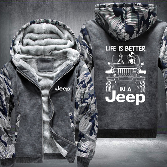 In A 4 x 4 Fleece Jacket