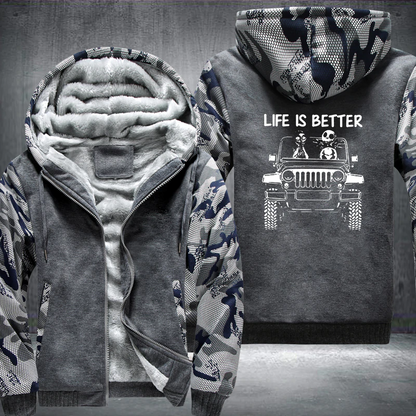 In A 4x4 Fleece Jacket