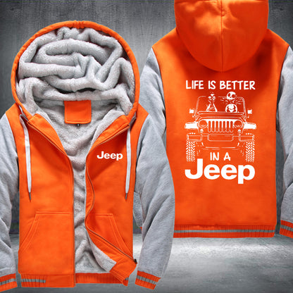 In A 4 x 4 Fleece Jacket