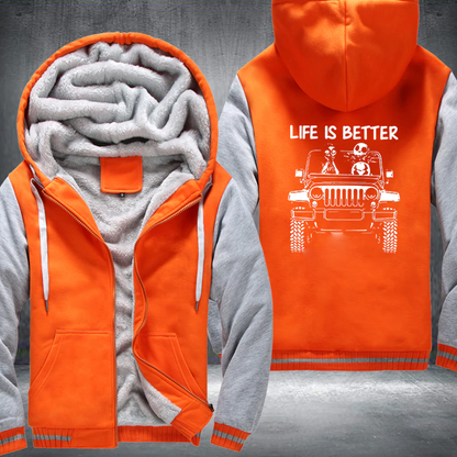 In A 4x4 Fleece Jacket