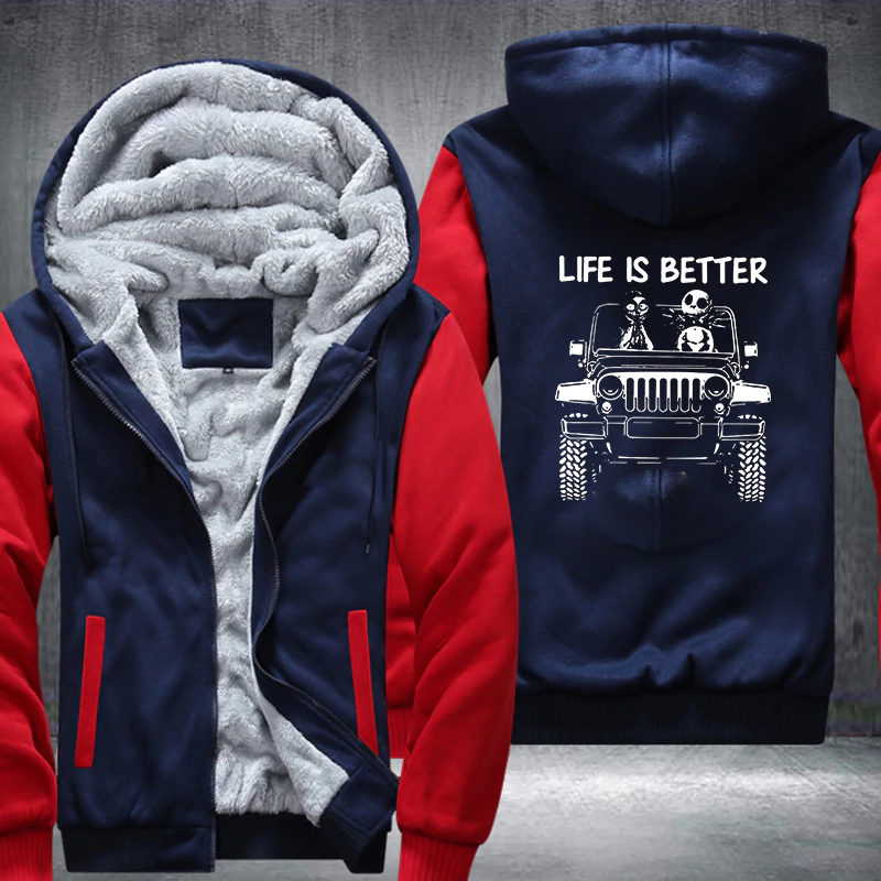 In A 4x4 Fleece Jacket