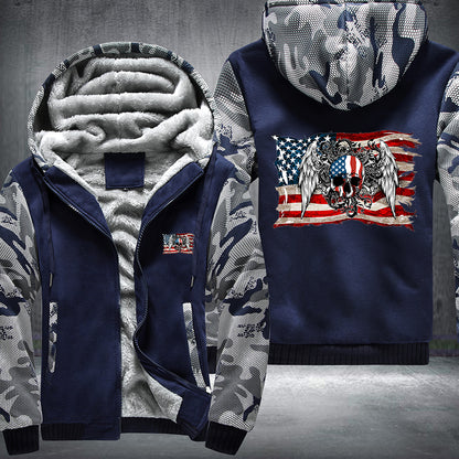 USA Skull Fleece Jacket