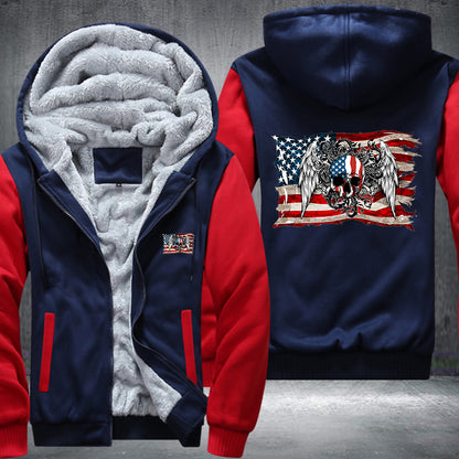 USA Skull Fleece Jacket