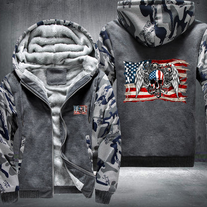 USA Skull Fleece Jacket