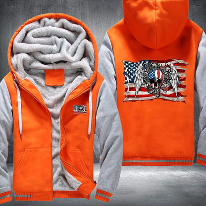 USA Skull Fleece Jacket