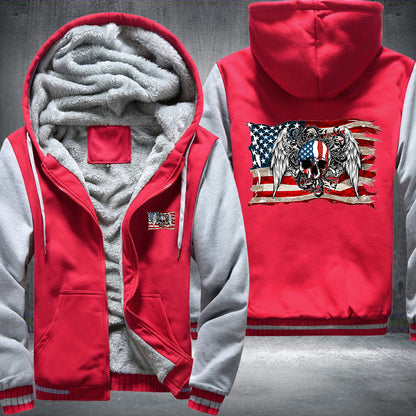 USA Skull Fleece Jacket