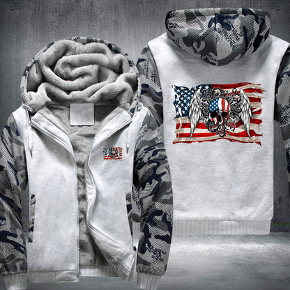 USA Skull Fleece Jacket