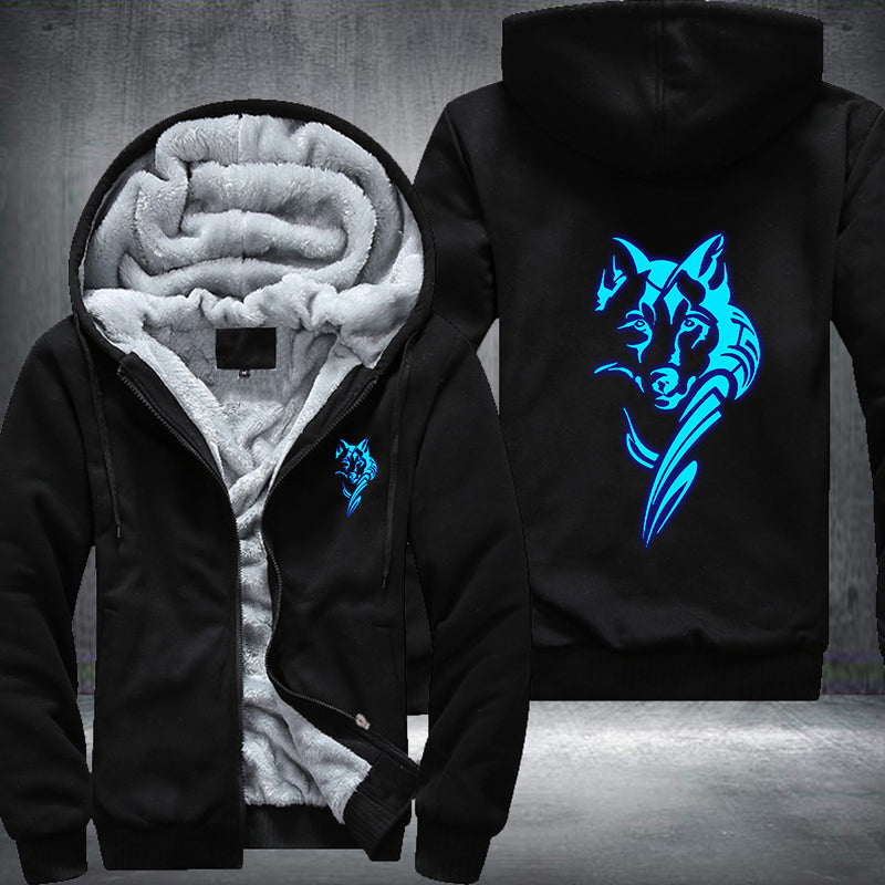 Luminous Wolf Hoodie