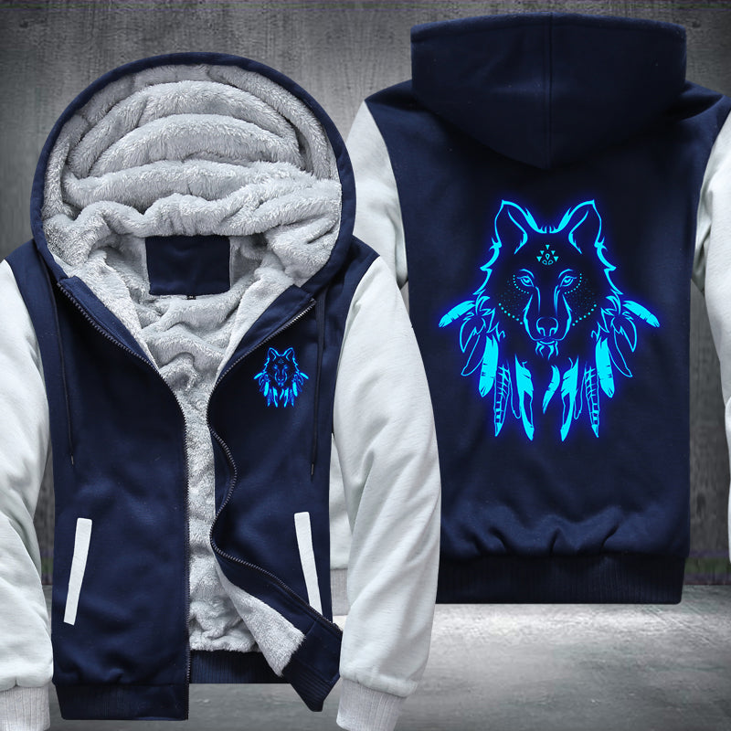 Luminous Wolf Hoodie