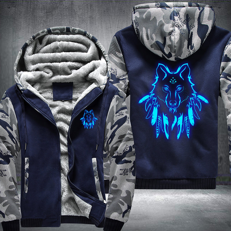 Luminous Wolf Hoodie
