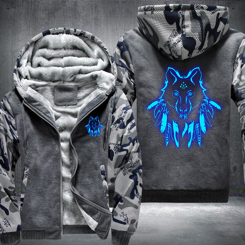 Luminous Wolf Hoodie