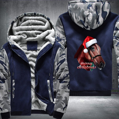 Horse Christmas Fleece Hoodie