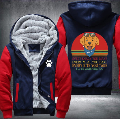Dog I will watch you everything Fleece Jacket