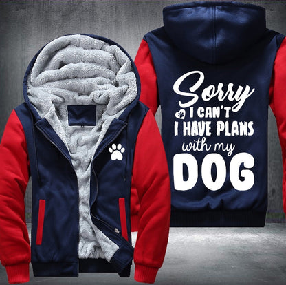 Plan with my dog Fleece Jacket
