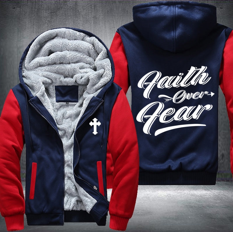 Faith over fear Fleece Jacket