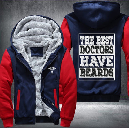 The best doctor have beards Fleece Jacket