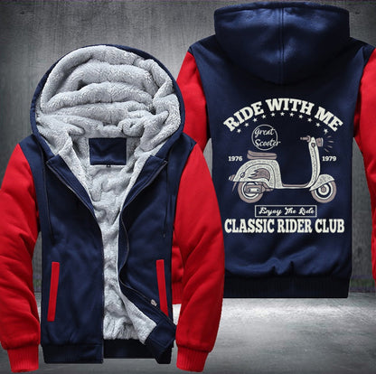Ride with me rider club Fleece Jacket