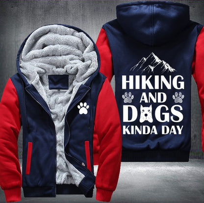 Hiking and dogs Fleece Jacket