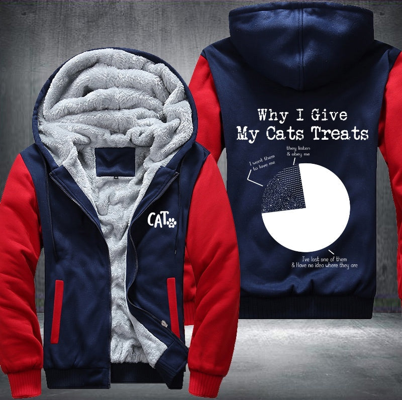 Why I Give My Cats Threats Fleece Jacket
