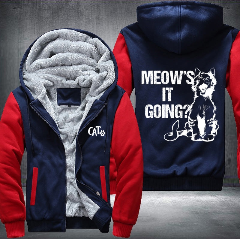 MEOW'S IT GOING? Fleece Jacket