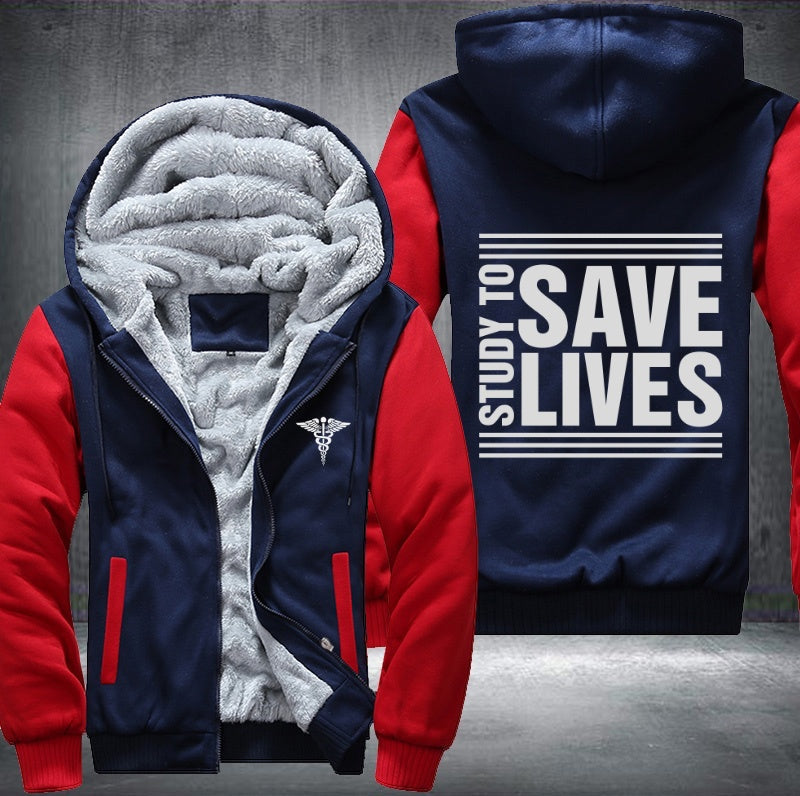 Study to save lives Fleece Jacket