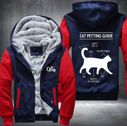 CAT PETTING GUIDE Fleece Jacket