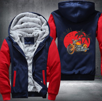 Miami motorcycle Fleece Jacket