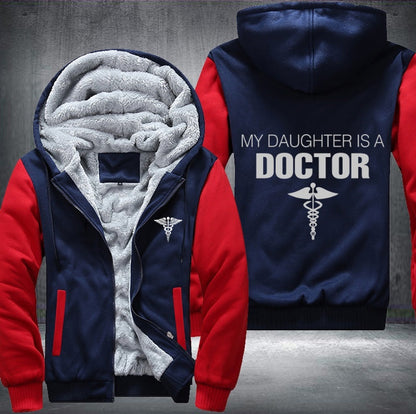 My daughter is a doctor Fleece Jacket