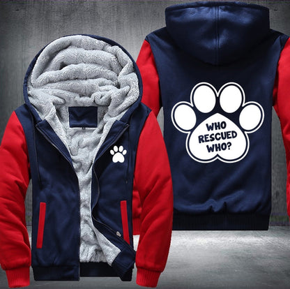 Funny dog feet Fleece Jacket