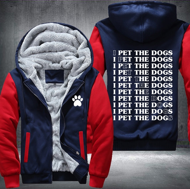 I pet the dogs Fleece Jacket