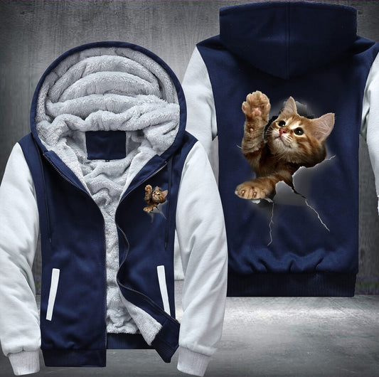 3D Cat Fleece Jacket