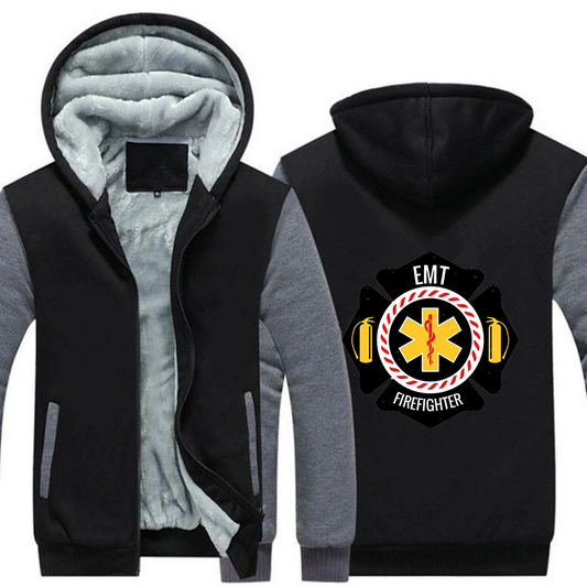 Firefighter EMT Fleece Hoodie