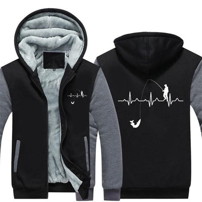 Fishing Hart Beat Hoodie