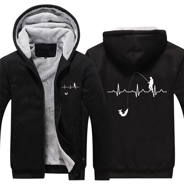 Fishing Hart Beat Hoodie