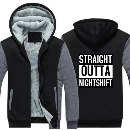 Straight Outta Night Shift Nurse Jacket