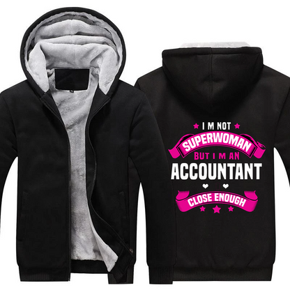Accountant Superwomen Fleece Hoodie