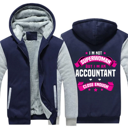 Accountant Superwomen Fleece Hoodie