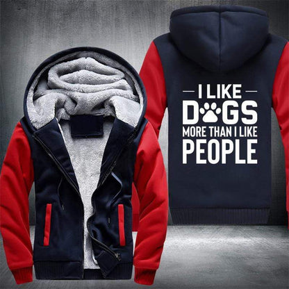Dogs More Than People Fleece Jacket